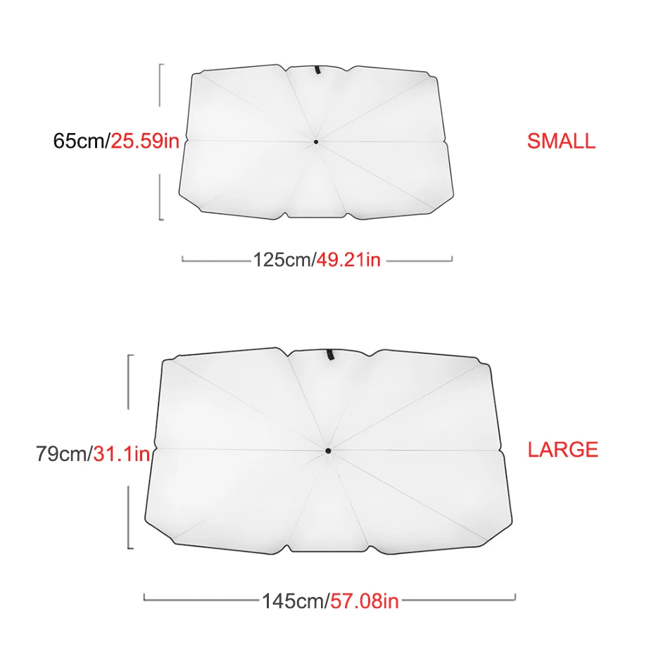 

Universal Foldable Car Windshield Sun Shade Umbrella UV Cover Sunshade Insulation Front Window Interior Protection Accessories