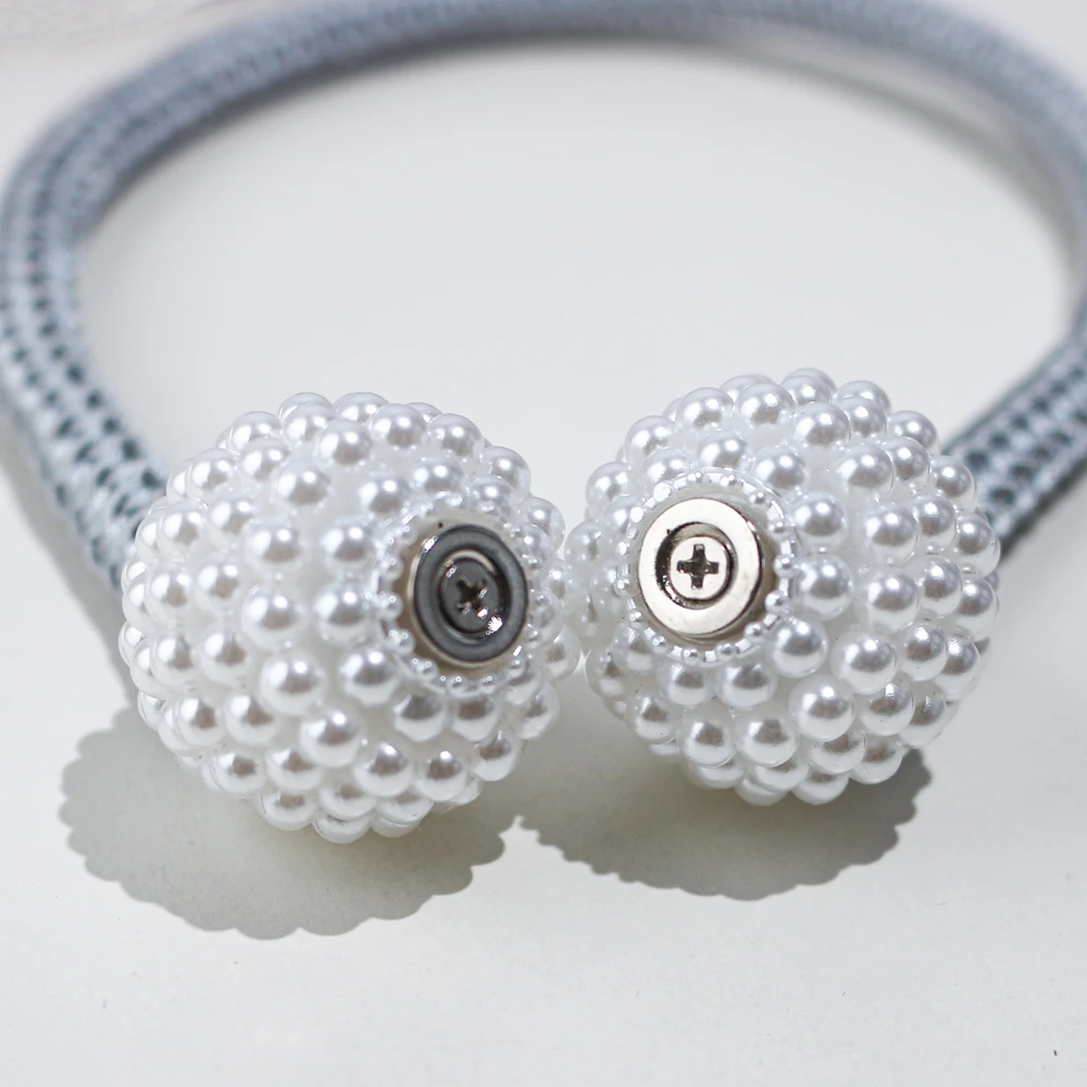 Магнитные зажимы для штор держатель с помпоном подвешивания магнитных шариков