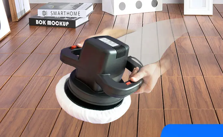 220V120W small hand-held household floor polishing and waxing machine, suitable for marble/tile/wood floors, adjustable speed
