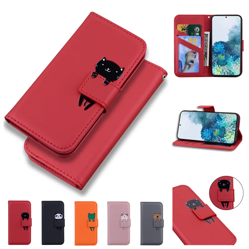 

For Huawei P40 Lite Pro Cartoon Wallet Cover For Huawei Mate 20 P30 P20 P10 P9 Lite Pro Nova 5T luxury Leather Flip Case Coque