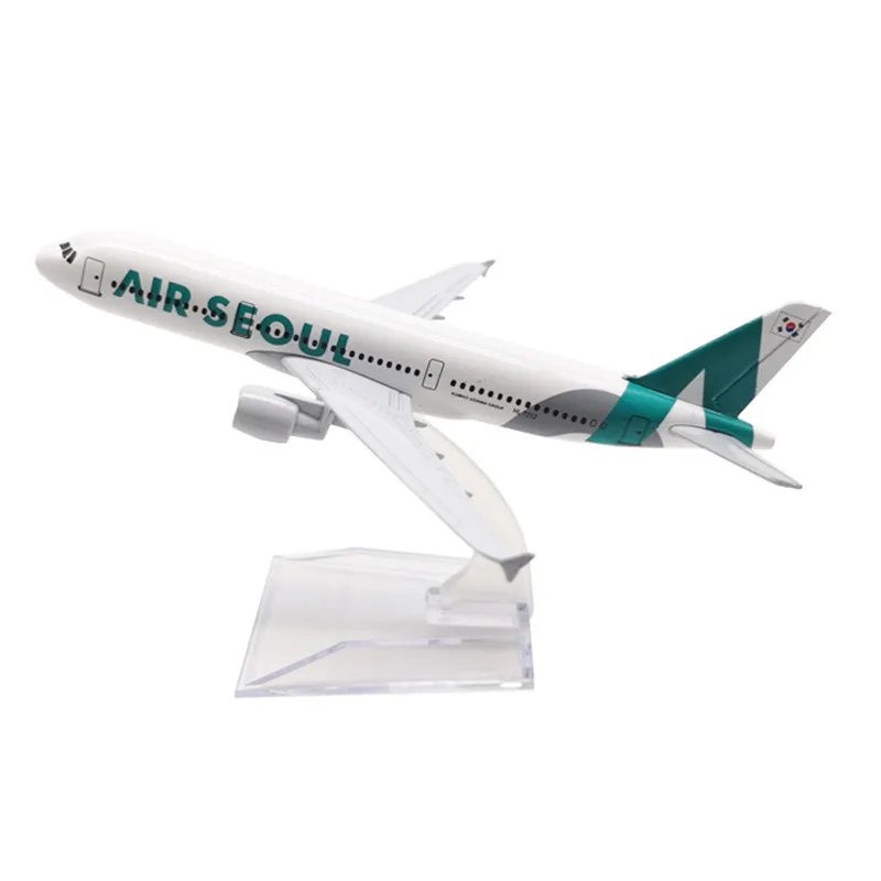 

16cm Seoul 320 Alloy Aircraft Model Furnishings Plane Diecast Aircraft Toys Airplane Airliner Kid Gifts Collectible