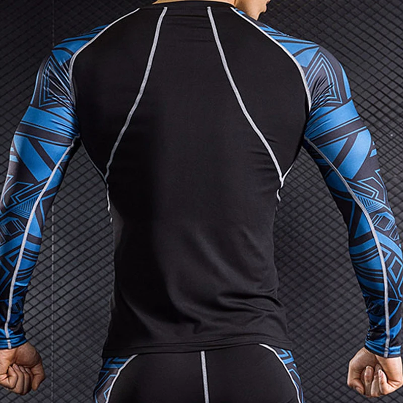 

Sportswear Running suit Male Compression MMA Tactical Trousers Fitness Tights Gym T-shirt Sports shorts 3 piece Tracksuit Men