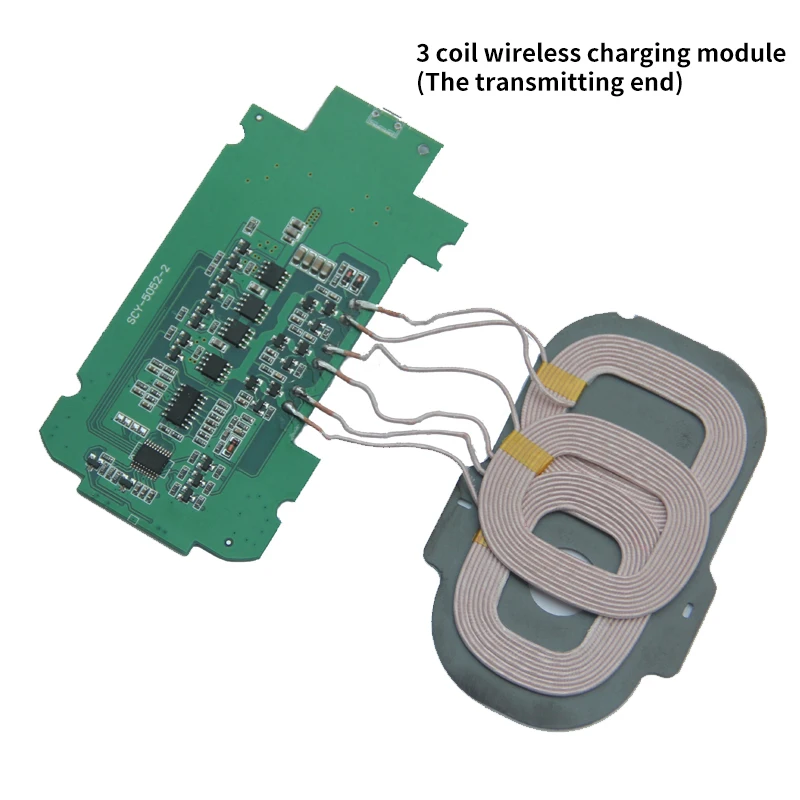 

3-coil wireless charger module DIY PCBA circuit board coil modification custom solution provided