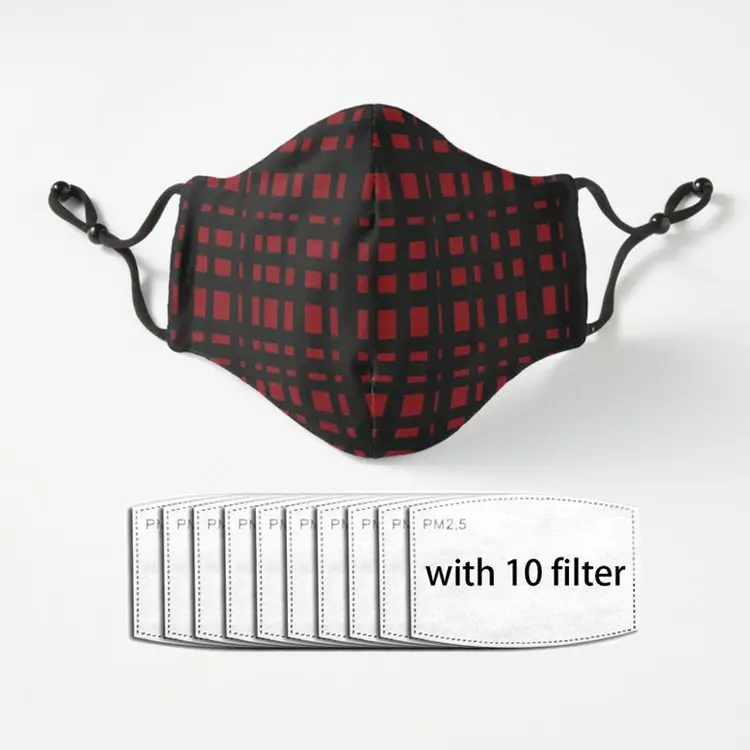 

Красная и черная дышащая маска Harajuku для мальчиков и девочек Pm2.5 фильтрующая Пылезащитная маска Плакат Женская/мужская маска
