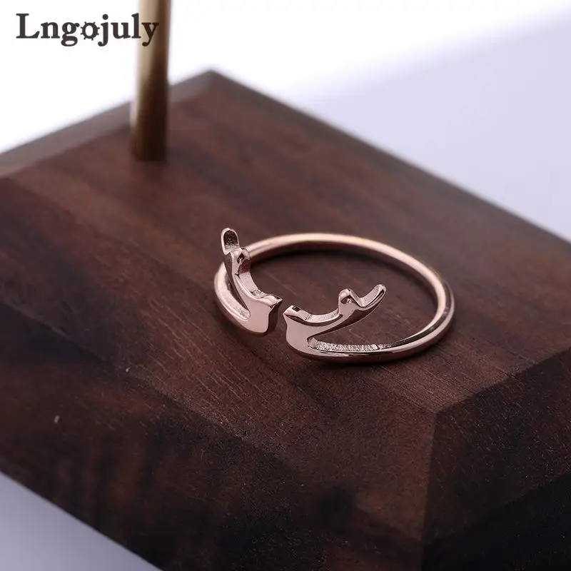

New Women Titanium Steel Rings Jewelry RoseGold Titanium Engagement Rings For Women Lovers Anniversary Party Jewelry Gifts