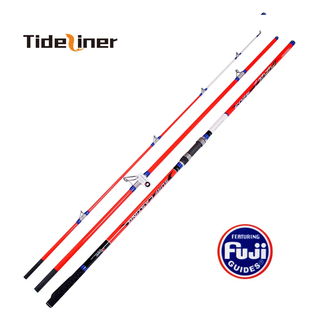 Карбоновая удочка для спиннинга 4 2 м кастинга fuji 3 секции вес 100 250 г|3 sections|fishing rodlure