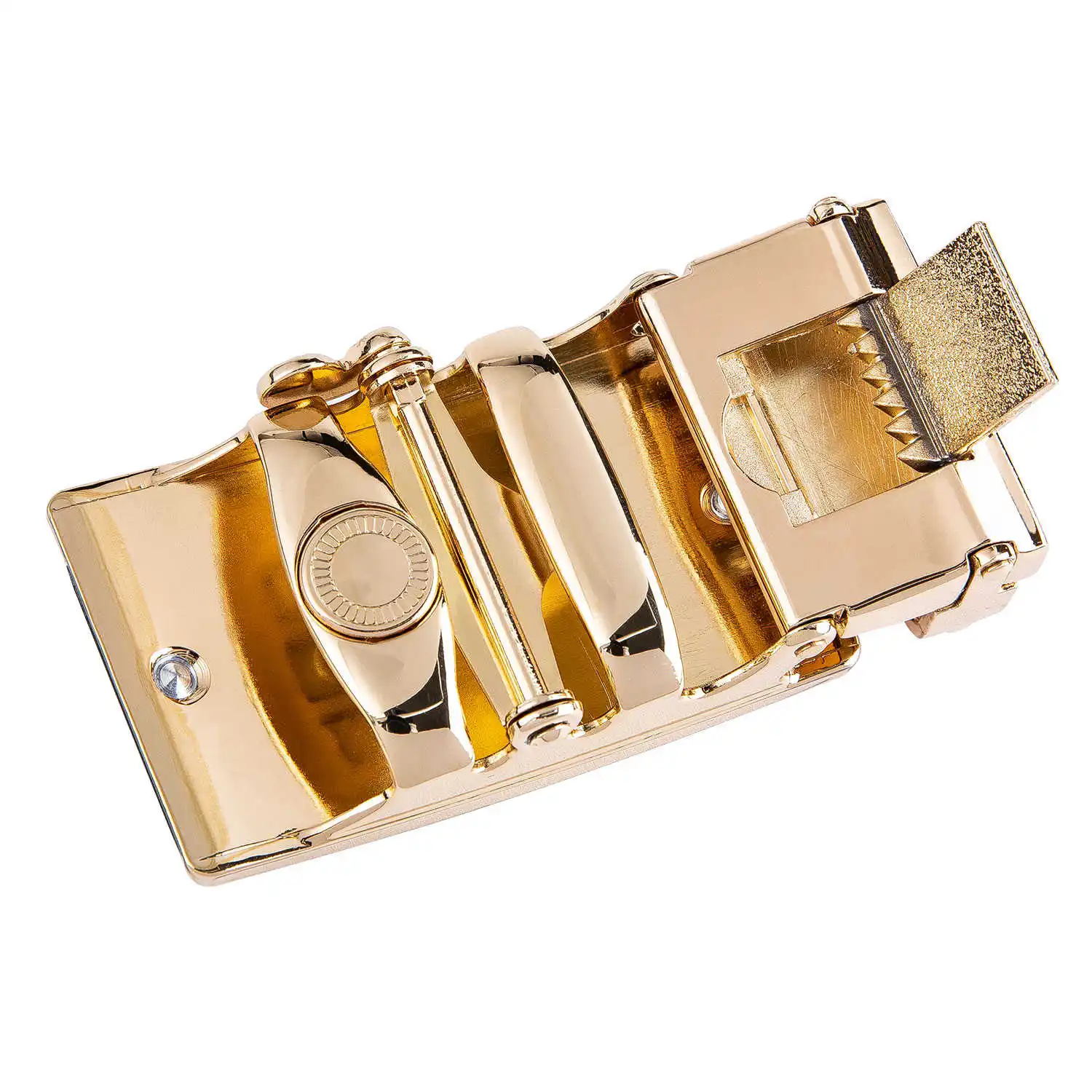 

Gold Automatic Buckle belt 110 centimeters-160 centimeters Fivela Belt League for Men New Businesses Leather Belts