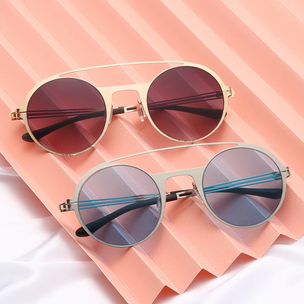 

Round Steampunk Sunglasses Brand Designer Women Men Vintage Metal Punk Sun Glasses UV400 Shades Eyewear Oculos de sol