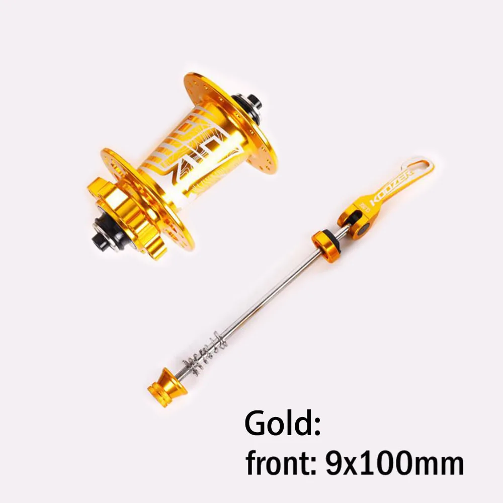 front 32h QR gold Koozer xm490 MTB горный велосипед концентратор 11 скоростей 32 отверстия 28h 36h концентратор 4 герметичный подшипник 6 Pawls 72 зубьев Taki XD QR диск втулки колеса тормоза - Цвет: front 32h QR gold