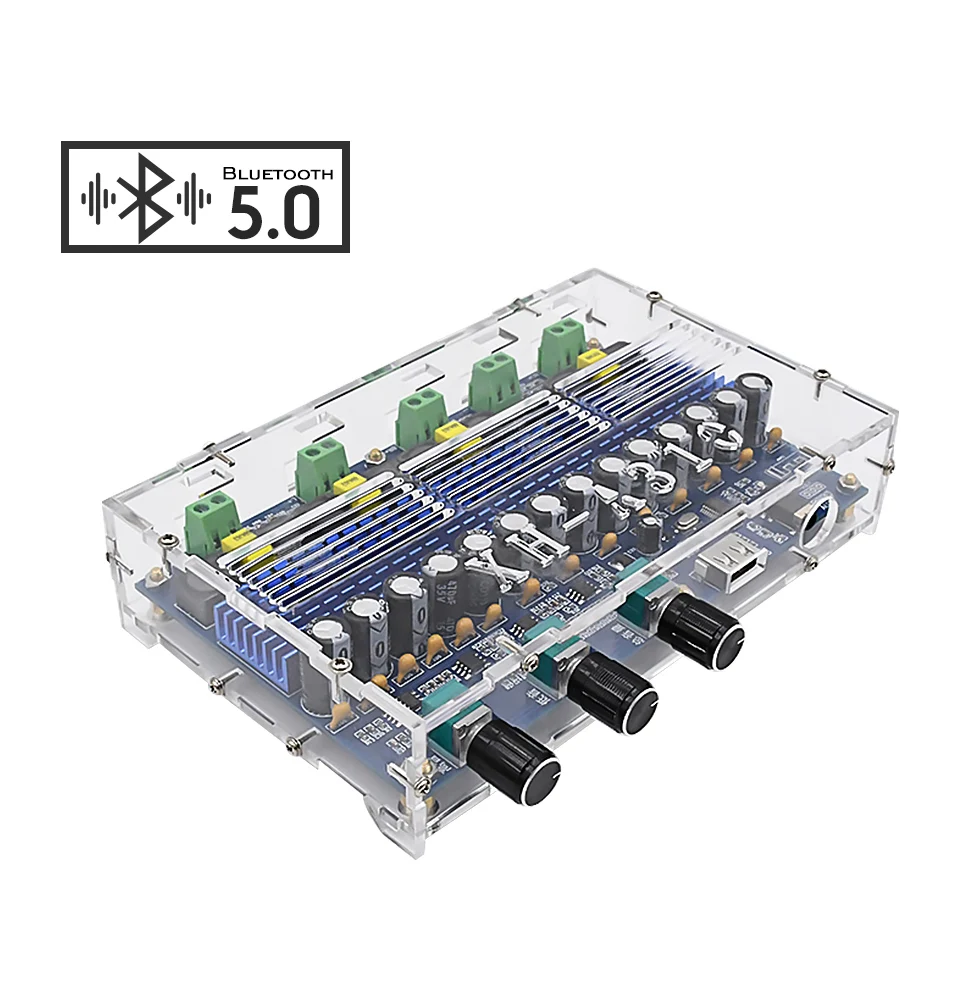 AIYIMA усилитель аудио TPA3116D2 Bluetooth усилитель 2x50 Вт+ 2x100 Вт сабвуфер усилитель 4 канала стерео USB AUX Автомобильный цифровой усилитель