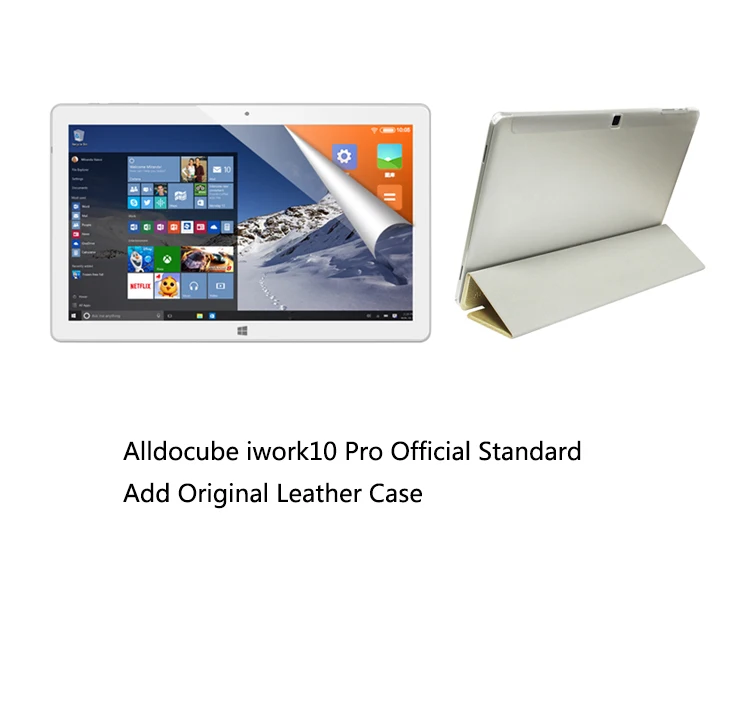 10," ips 1920*1200 ALLDOCUBE iwork10 Pro планшетный ПК Intel Atom X5 Z8330 Win10 Android 5,1 двойной загрузочный четырехъядерный процессор 4 Гб ram 64 Гб Rom - Комплект: Add Original Case