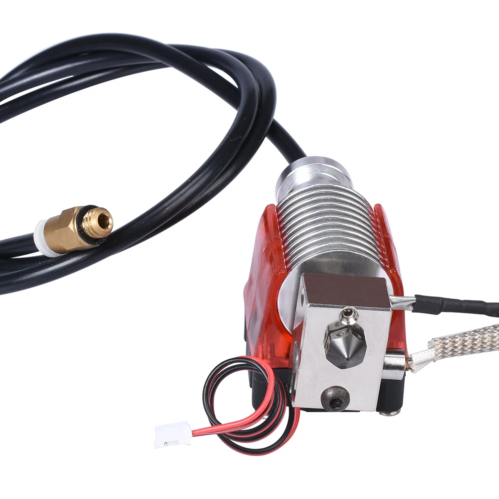 V6 j-головка Hotend экструдер для E3D V6 Боуден экструдер покрытый медным блоком закаленная стальная насадка+ вентилятор охлаждения PTFE части 3d принтера