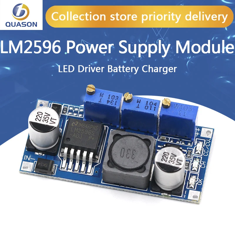 LM2596 DC понижающий CC CV модуль питания светодиодный драйвер зарядное устройство