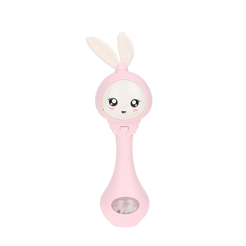 

Baby Music Flashing Teether Rattle Toys Rabbit Hand Bells Mobile Infant Pacifier Weep Tear Newborn Early Educational Toys