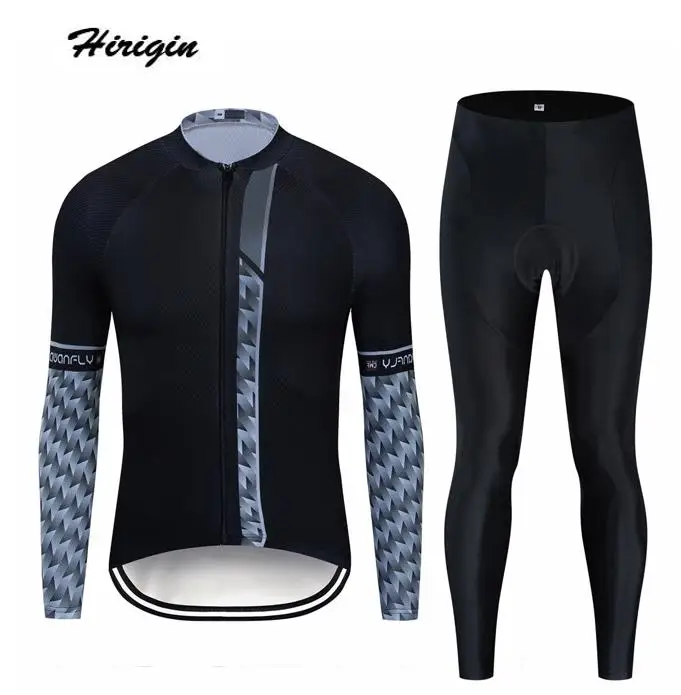 Новый продукт осенне зимний мужской костюм из Джерси для велоспорта на молнии