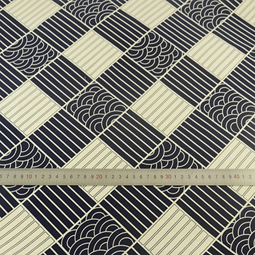 Teramila темно синяя хлопковая ткань декоративная стеганая домашняя Tecido лоскутное