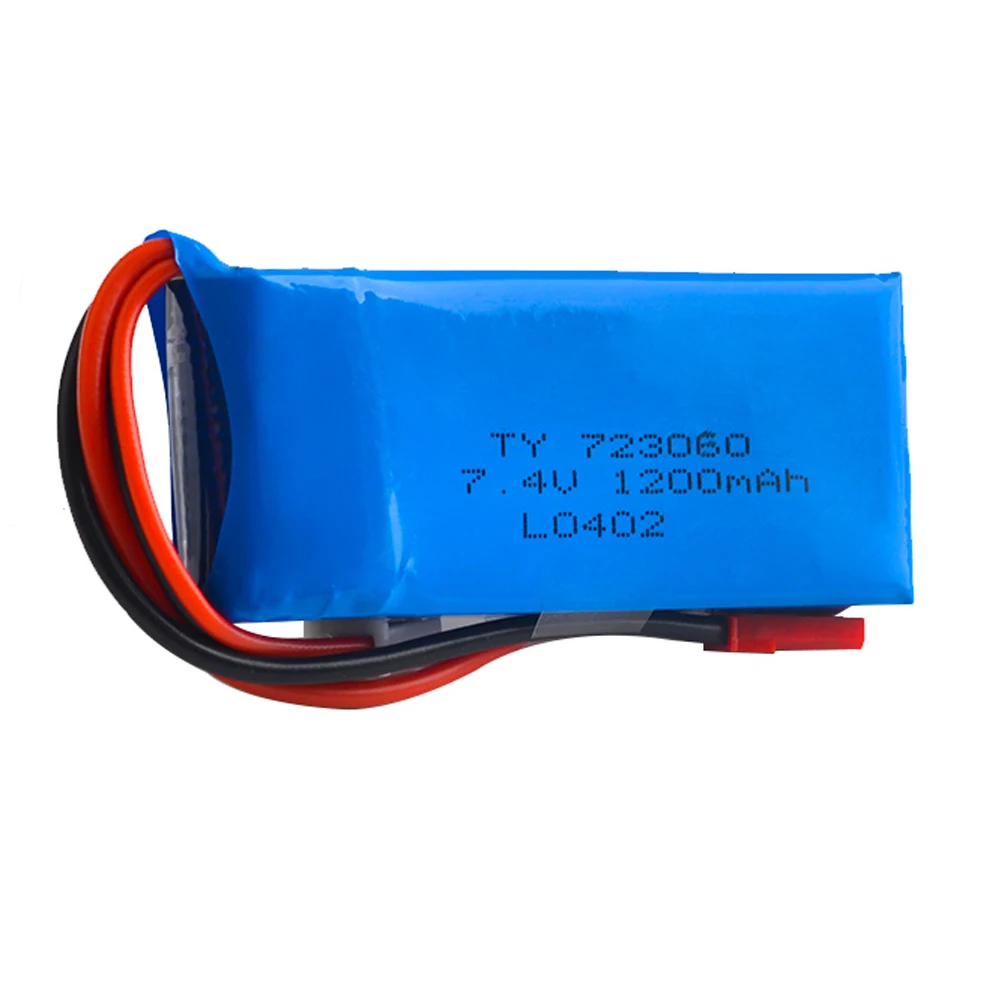 2 шт./лот Lipo Батарея 7 4 v 1200 мА/ч 30C 2S T / JST/ SM разъем для X6 H16 V666 V262 V323 Квадрокоптер с