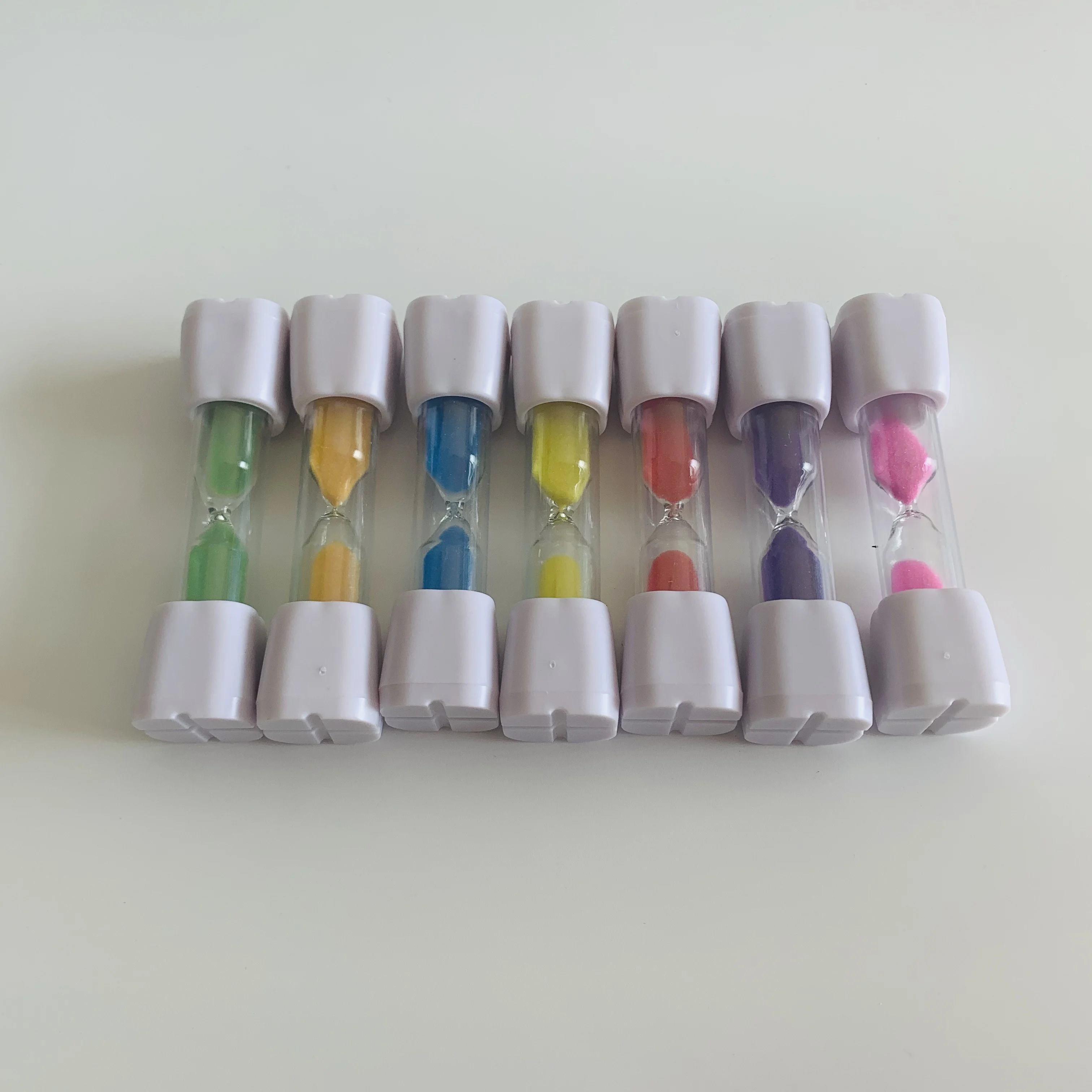 Пластиковый зуб форма песка таймер песочные часы 5 в виде песочных часов на 1