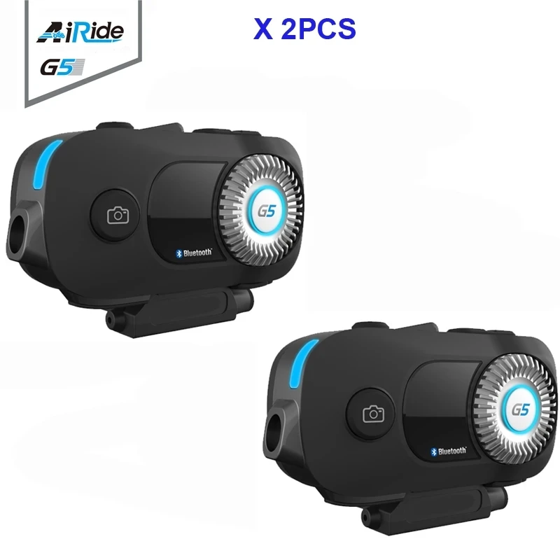 2 предмета AiRide G5 Pro 500 м 4 райдеров группового домофон MP3 HD 1080P видео Регистраторы