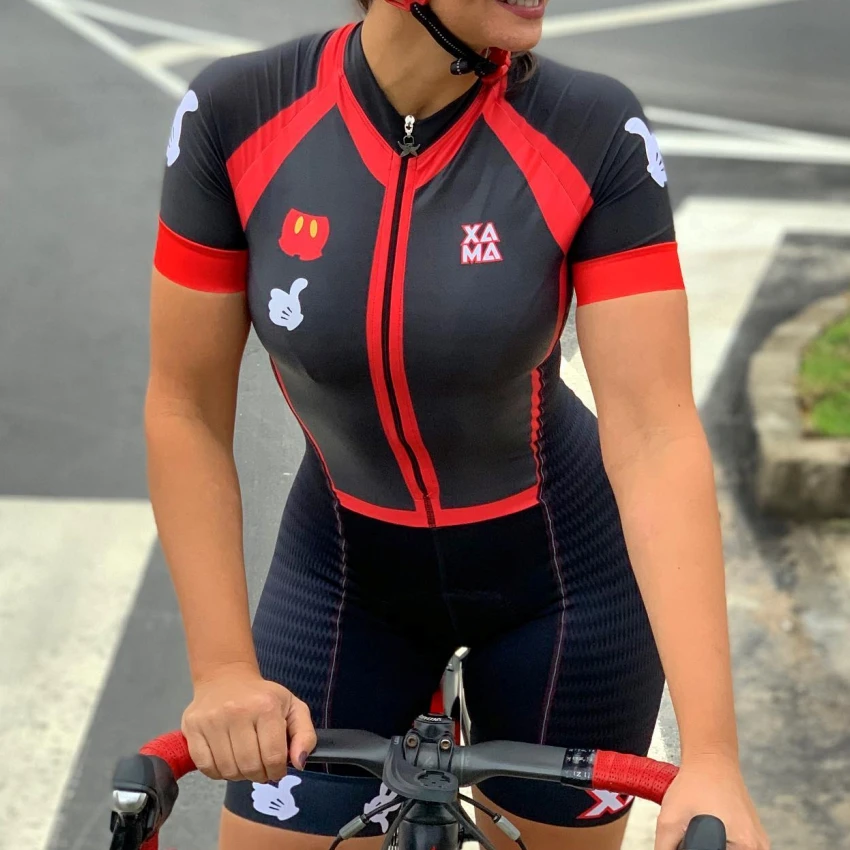 Бразильский женский костюм для триатлона XAMA летний комбинезон бега плавания