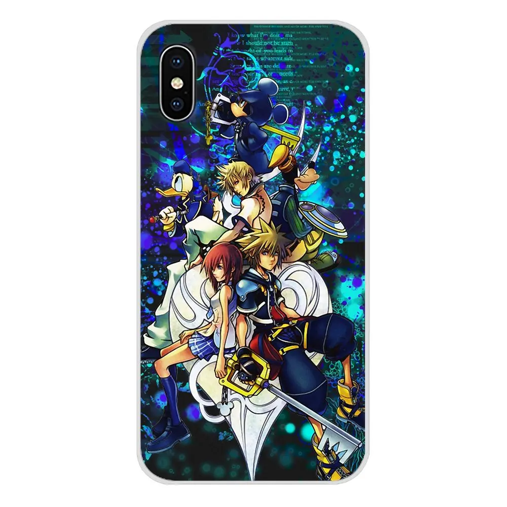 Аниме Kingdom Hearts витражное Стекло комиксов кожаный чехол для телефона samsung A10 A30 A40 A50