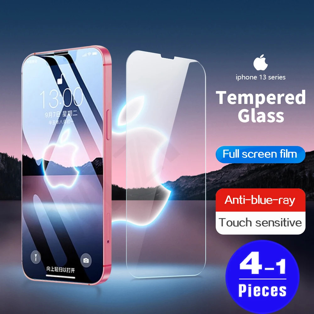 Закаленное стекло 9H для iphone 13 12 11 Pro X XS Max Mini XR, защитная ...