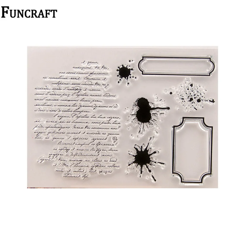 Прямоугольная бирка с винтажными надписями прозрачные резиновые штампы для