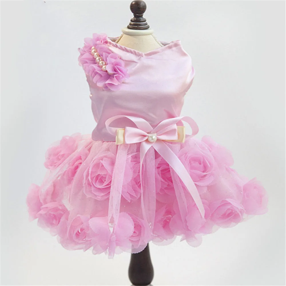 

Summer Dog Princess Dress Poodle Pomeranian Clothes Wedding Dress Full Dress Wedding Dress Cat Clothes Dog Clothes Spring Summer