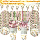 20 человек использования и надписью Wild One для девочек на день рождения с изображением животных из джунглей набор посуды мешок для подарков баннер чашка вечерние Детские лес сафари тема вечерние деко