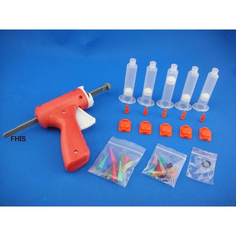 10 мл ручной шприц пистолет один жидкий клеевой 10cc Common 1 шт. + конусов 5 Наконечники