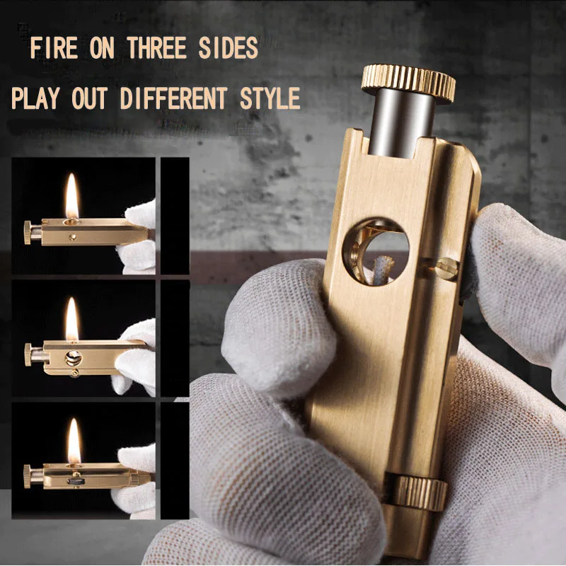 Бесплатная доставка Высококачественная Зажигалка из латуни ручной работы