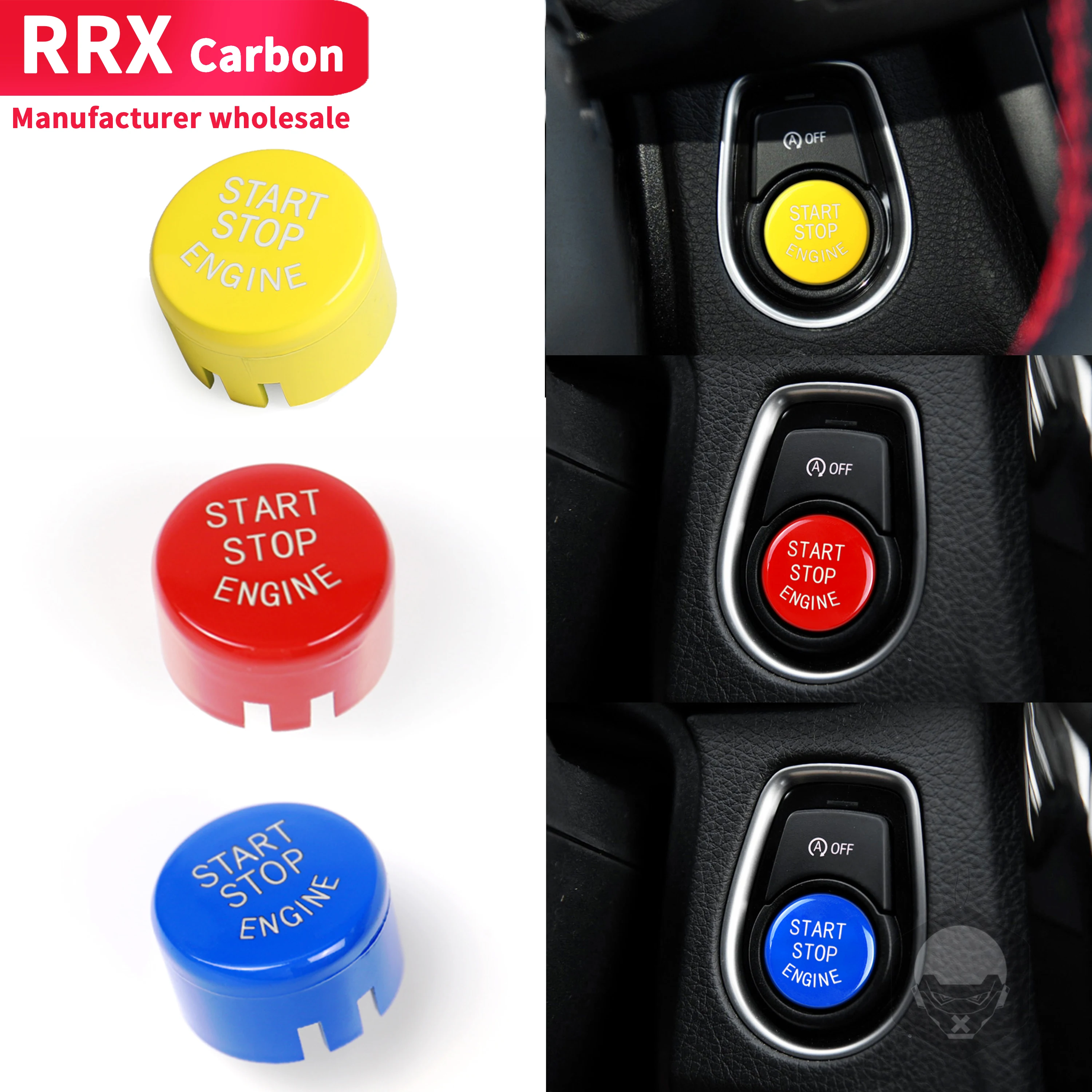 

Red /Yellow/ Blue F And G Chassis With Start And Stop Buttons For BMW F20 F21 F22 F23 F30 F31 F32 F33 F10 F1 F12 Switch Button
