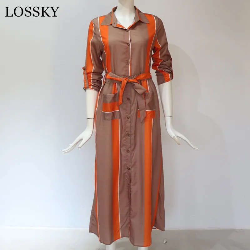 Платье рубашка с длинным рукавом карманами пуговицами и поясом весна 2020 богемные