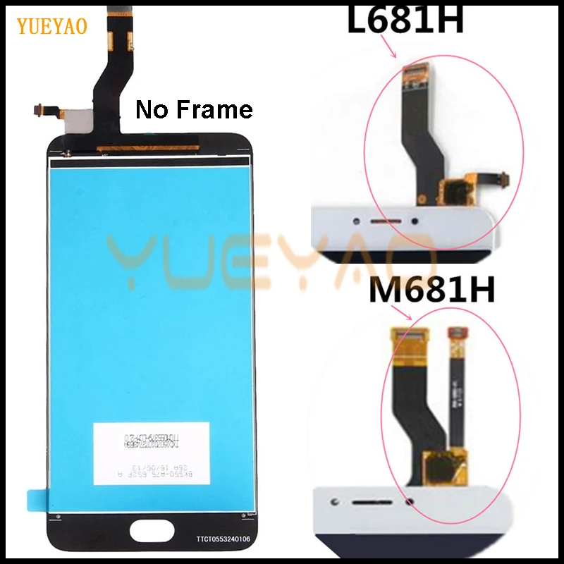 ЖК дисплей L681 для Meizu M3 Note с дигитайзером и сенсорным экраном замены мобильного