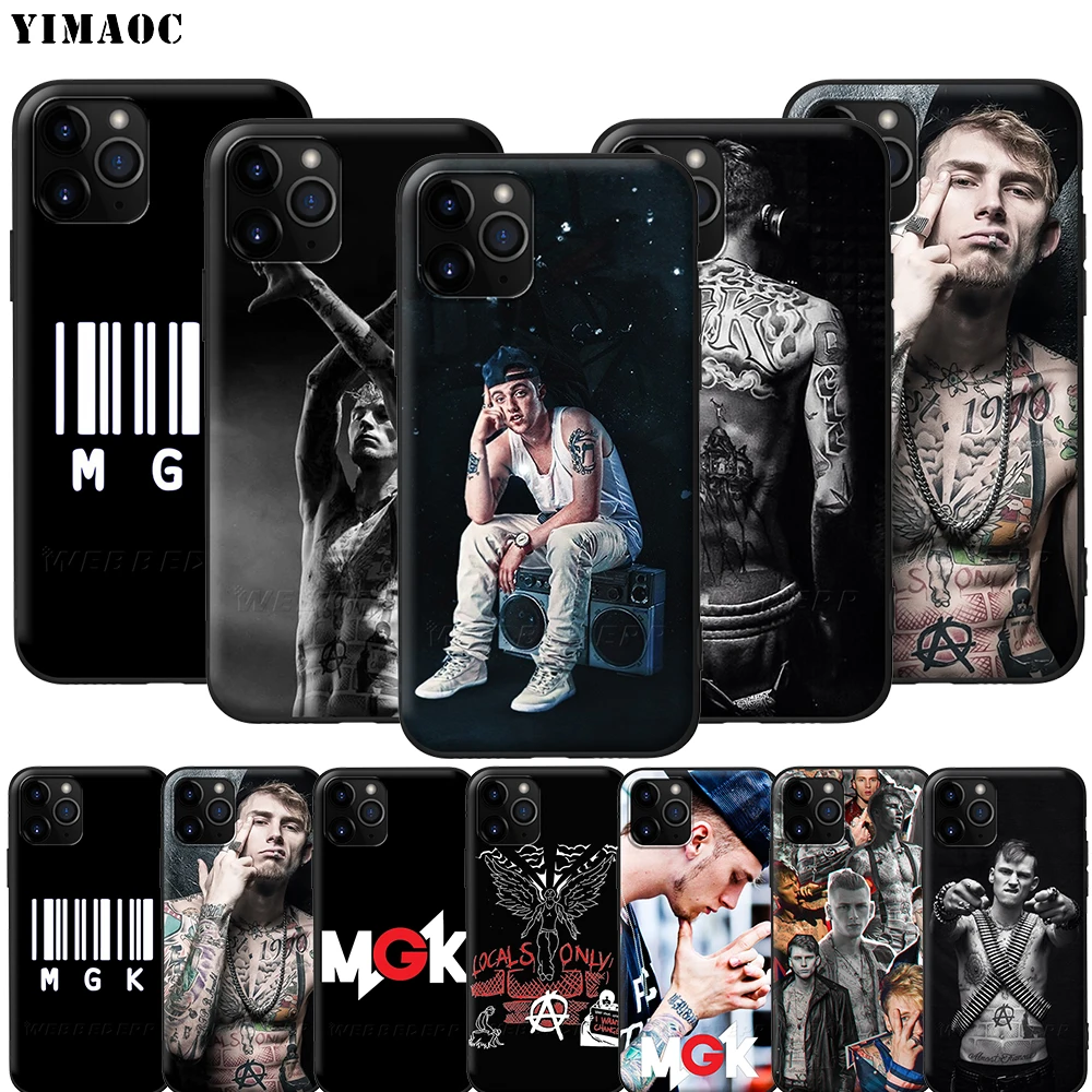 Мягкий силиконовый чехол YIMAOC MGK Machine Gun Kelly для iPhone 12 Mini 11 Pro XS Max XR X 8 7 6 6S Plus 5 5S