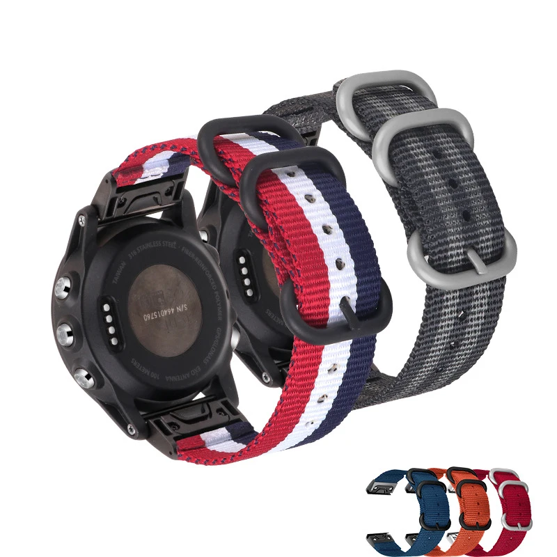 Ремешок Fenix 6X 6 6S Pro для наручных часов нейлоновый браслет Garmin 5X/Fenix 5 5S/Forerunner 935 945 |