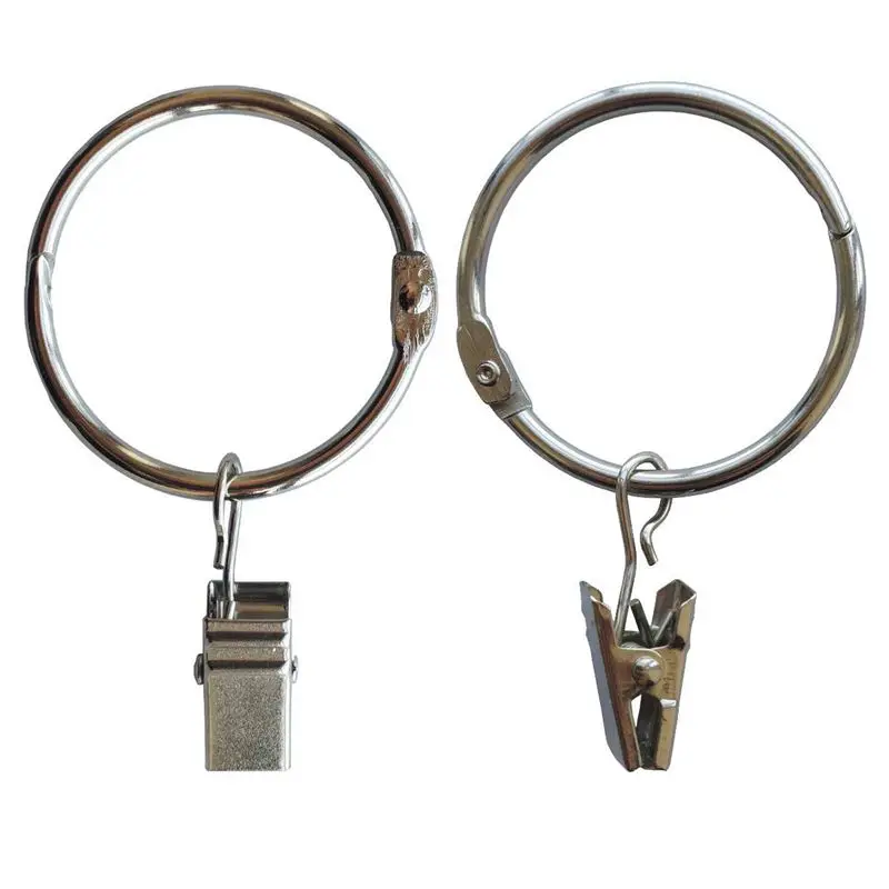 Зажимы для штор металлические нержавеющие 1 5 дюйма 30 шт./упаковка | Дом и сад