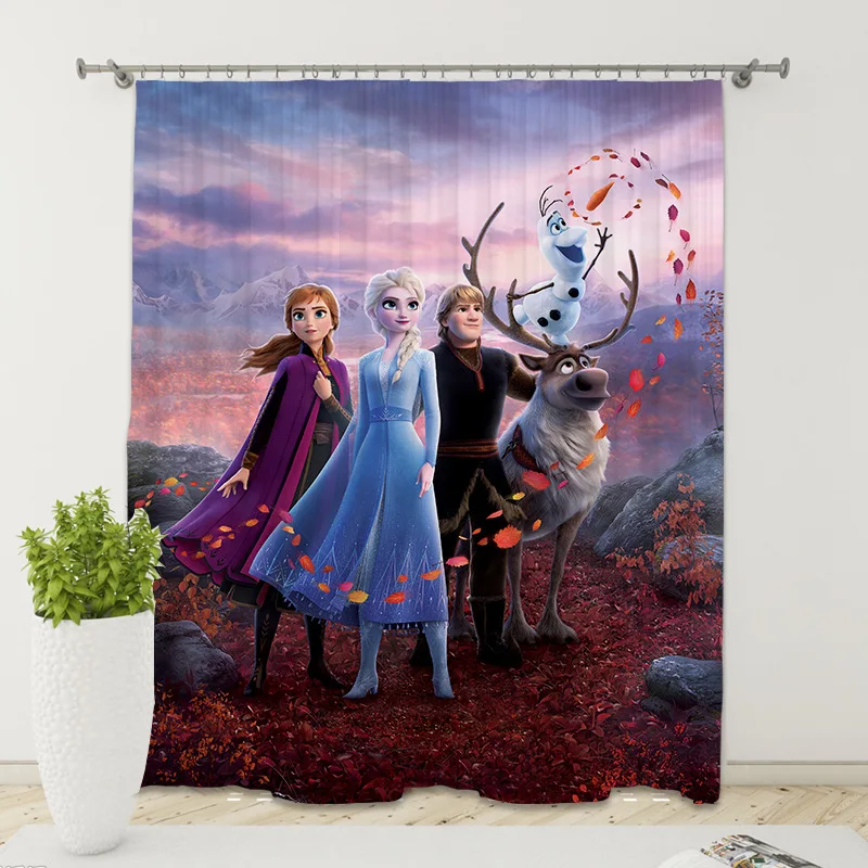 Новые занавески Disney с начесом и цифровым принтом Холодное сердце 2 принцесса