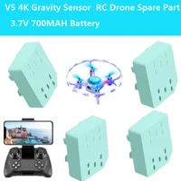 v5 360%c2%b0panoramic lighting 4k gravity sensor rc drone spare part 3 7v 700mah battery for v5 wifi fpv rc quadcopter accessories