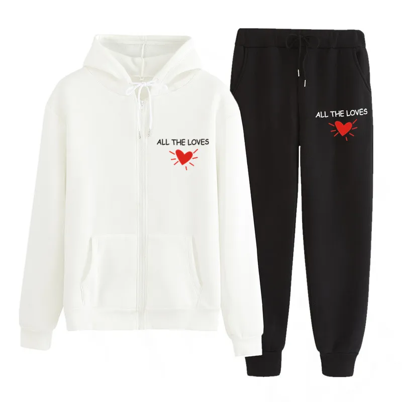 

Fashion Warm Women Sets Autumn Winter Female Hoodies Sets Casual Ladies Hoodies+Pants Suits Large Size Casual Women Tracksuit