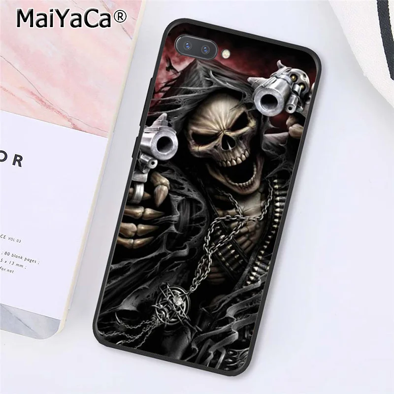 MaiYaCa Grim Reaper Череп Скелет Капа чехол для телефона huawei Honor 8X9 10 20 Lite Honor 7A 7C Honor10i View 20