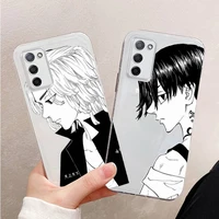 tokyo avengers phone case transparent for oppo find a 1 91 92s 83 79 77 72 55 59 73 93 39 57 x3 realmev15 reno5 pro plus