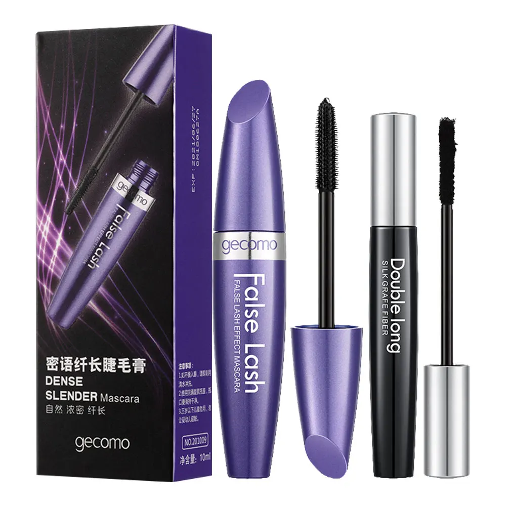 2 шт. 4D волоконная кисть для туши Водонепроницаемая прививка косметика удлинения