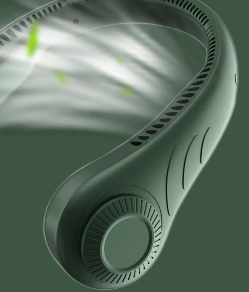 

Summer Bladeless Fan Neck Fan 4000mAh USB Rechargeable Fan Mute Sports Fans for Home Outdoor Ventilador Portatil Abanicos