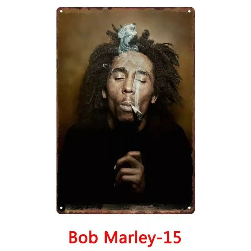 

Metal Tin Sign bob marley beer Bar Pub Home Vintage Retro Poster Cafe ART