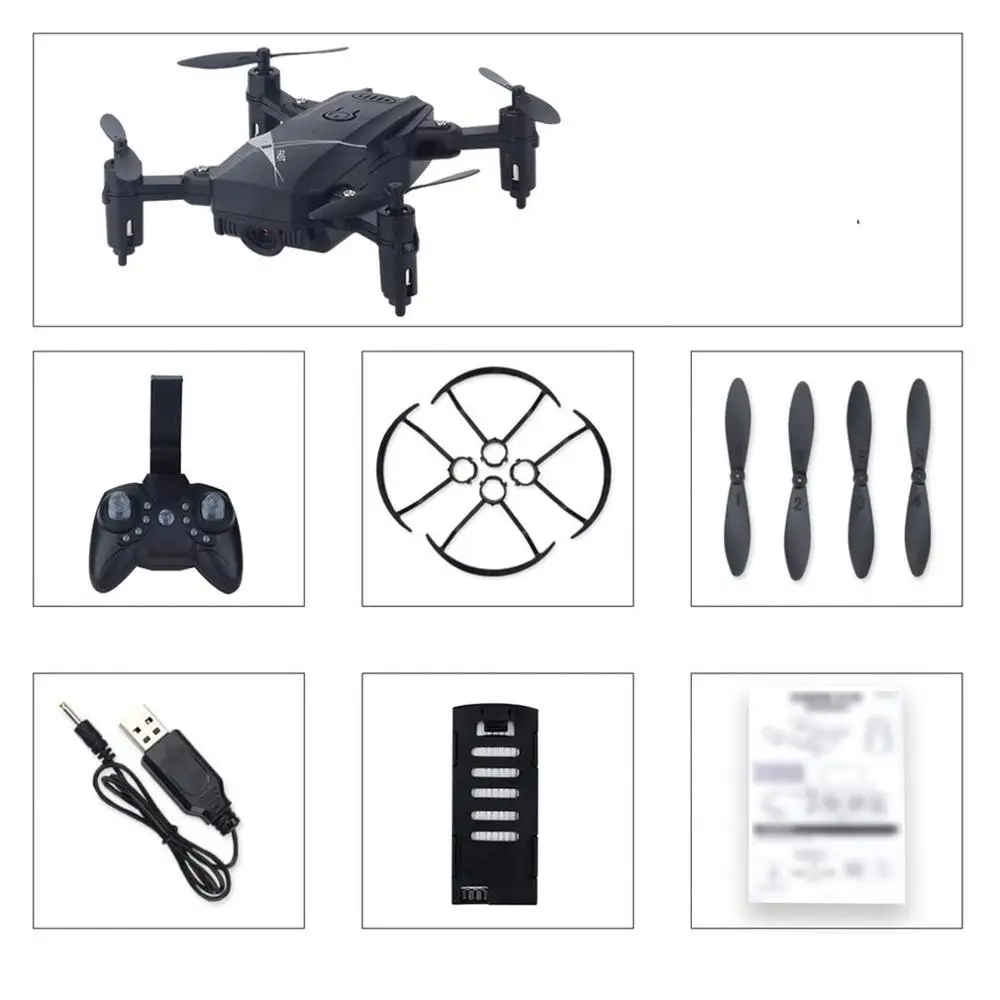 LF602 2 4G мини FPV RC Квадрокоптер Дрон складное летательное средство с 0.3MP Wifi камера
