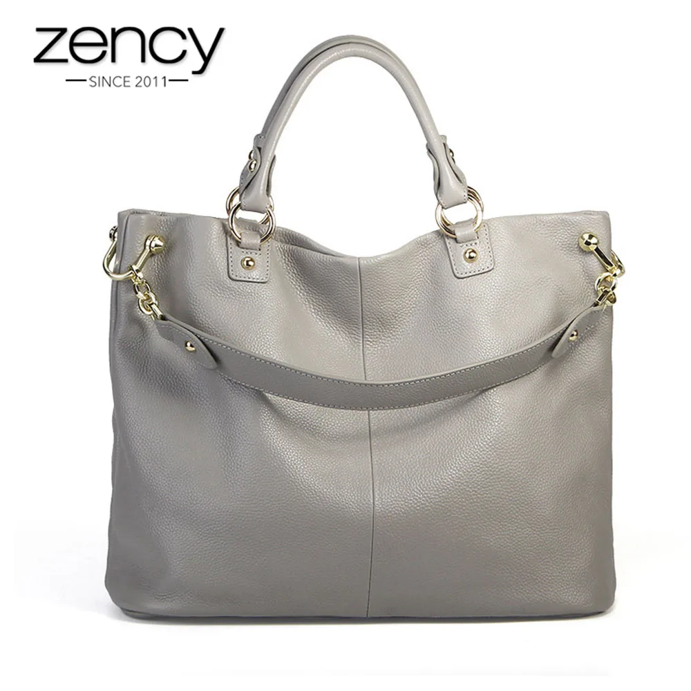 Сумка тоут Zency женская из 100% натуральной кожи повседневный мессенджер через