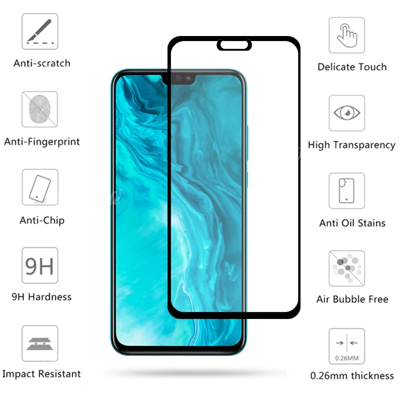 4-в-1 для Huawei Honor 9X Lite стекло закаленное Y9A Y6P Y8P Y5P 10X Len Glass | Мобильные телефоны и