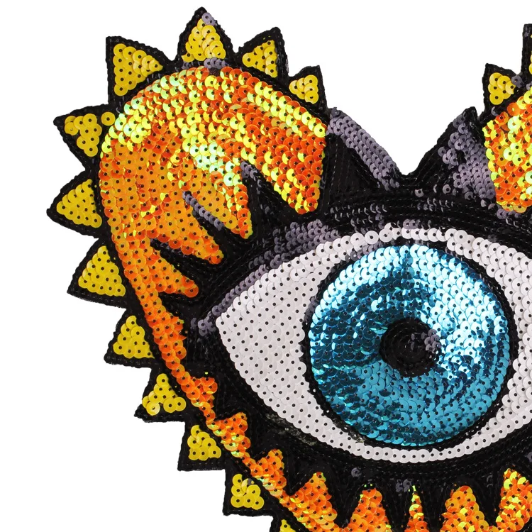 1 шт. Большие Патчи для глаз в форме сердца патчи очков блестки накладки одежды