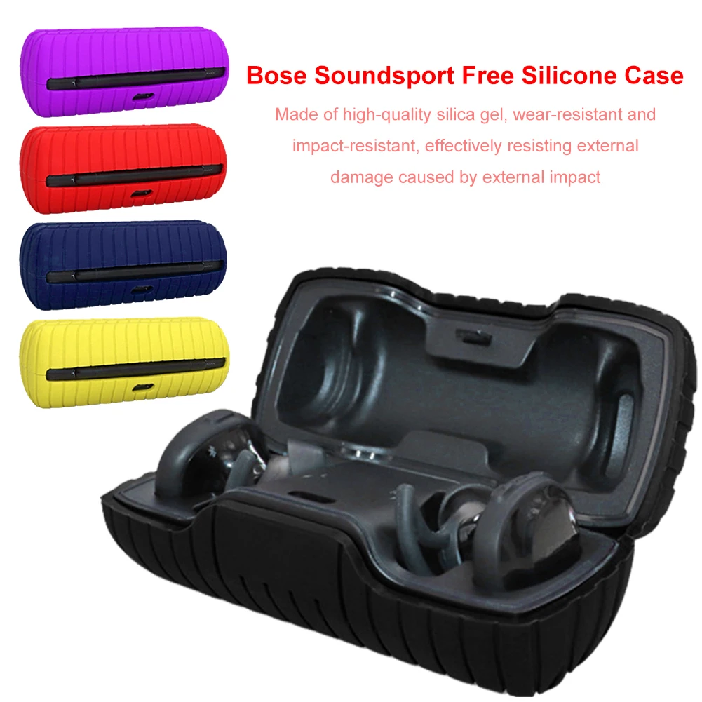 

New Protective Silicone Cover for BOSE Sound Sport Free Wireless Bluetooth Headset Silicone Case headphone case earphone case